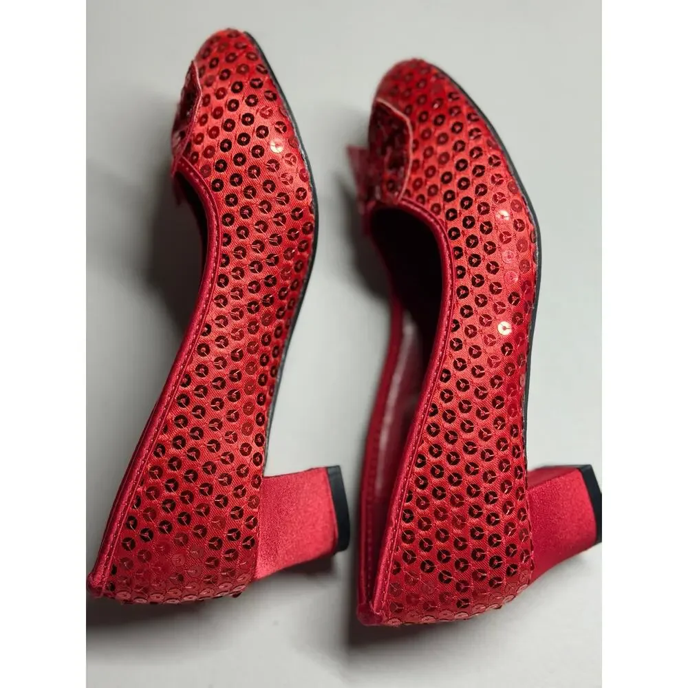 NEW! 13/1 Dorothy Red Sequin Girls' Shoes